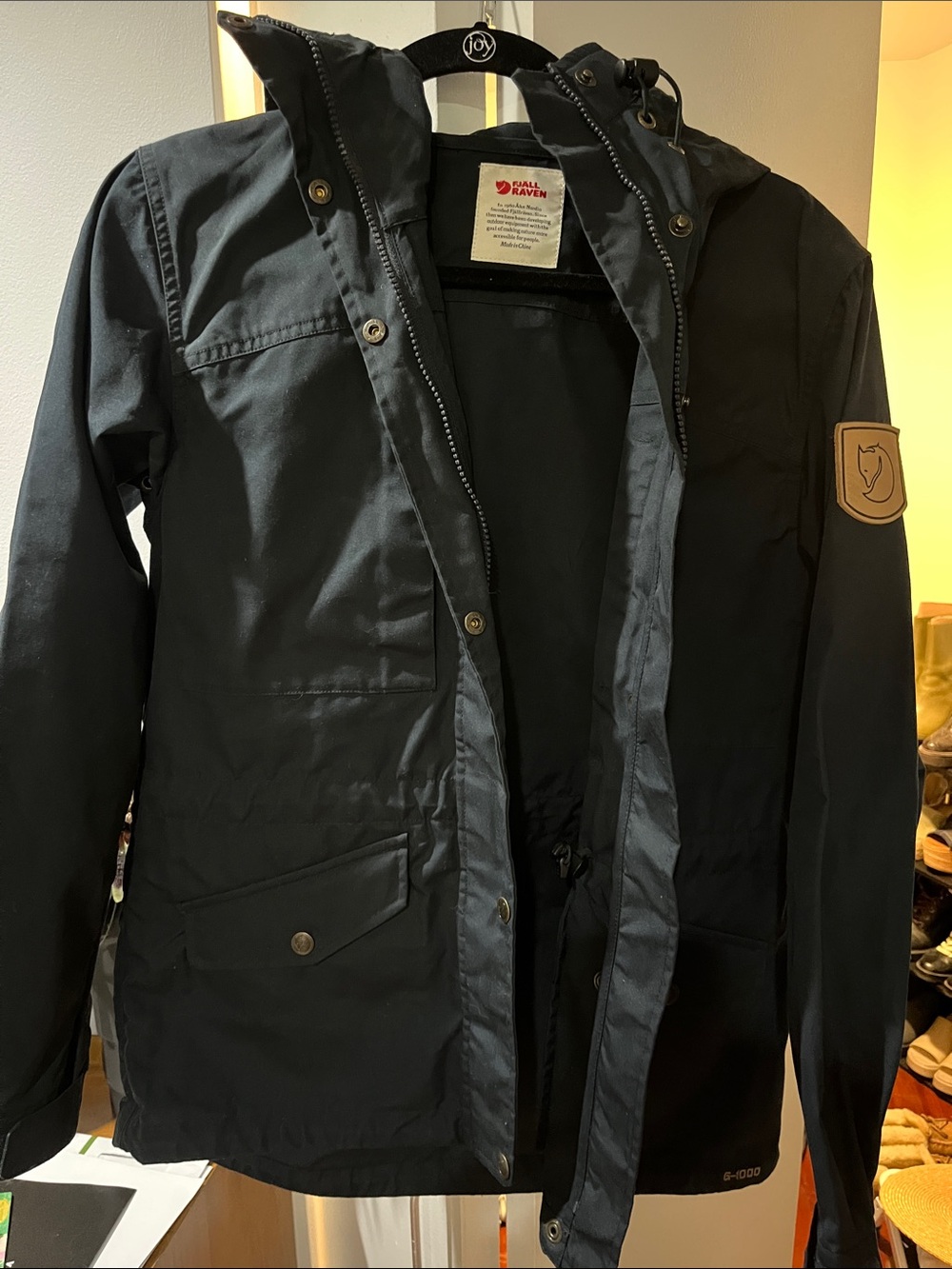 Fjallraven Navy G-1000 Singi Trekking Jacket with hood